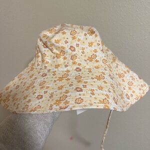 Lack Of Color Hat - Cream and Orange